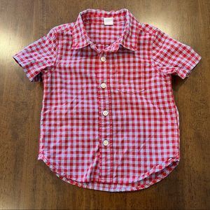 Red and light blue checkered Baby GAP button down shirt